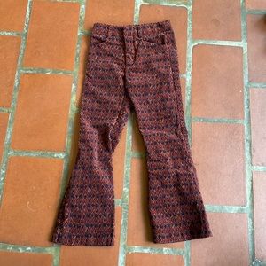 Kids Zara velvet flare pants
